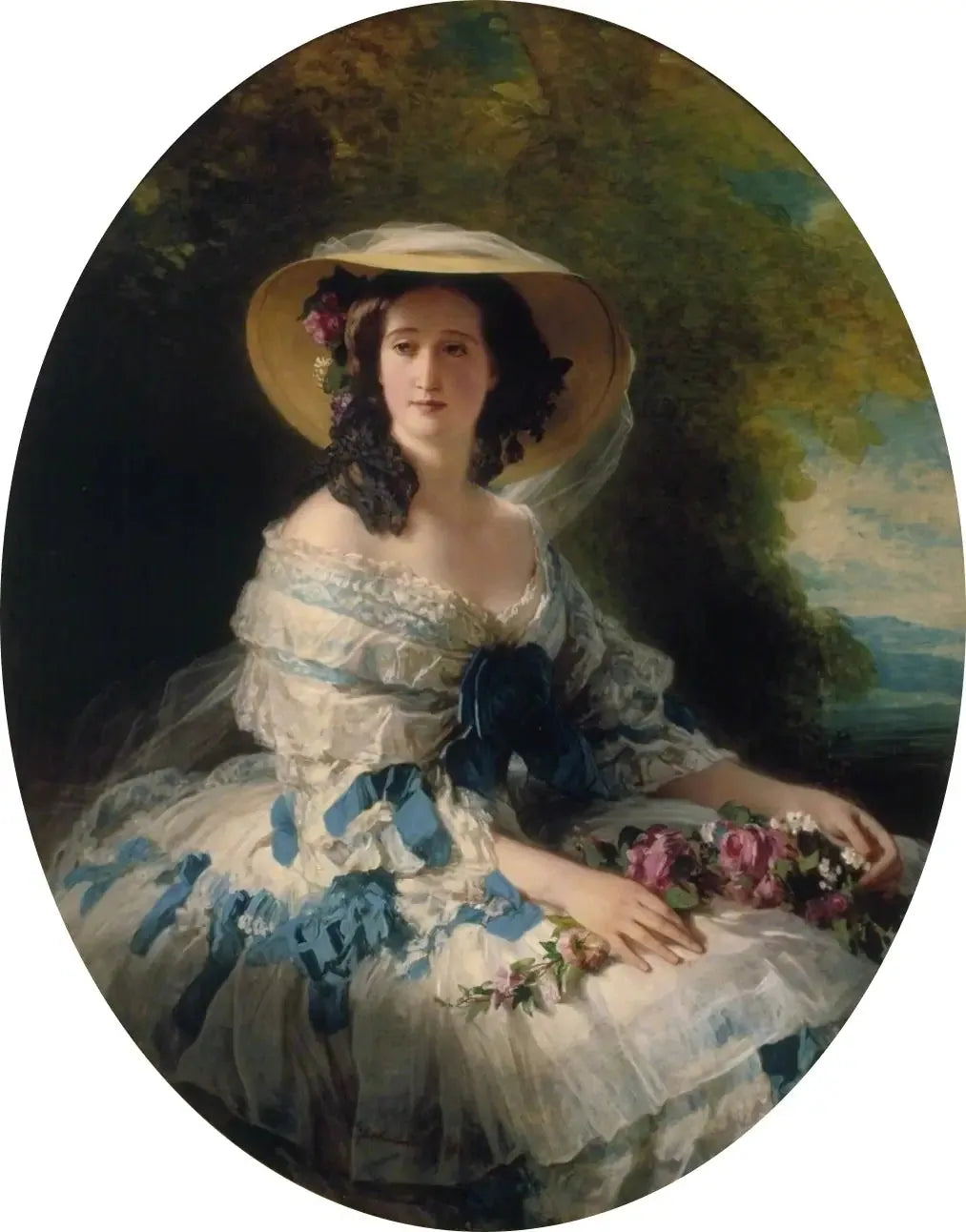 Portrait de l'impératrice Eugénie - Franz Xaver Winterhalter image 1 reproduction réalisée par Alpha Reproduction