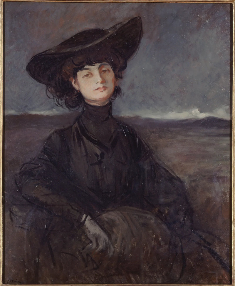Портрет графини Анны де Нуаиль, née Бранкован (1876-1933), поэтесса - Жан-Луи Форэн