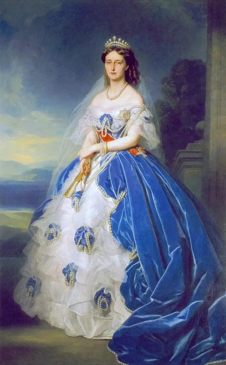 Портрет королевы Ольги Вюртембергской (1822-1892) - Франц Ксавер Винтерхальтер