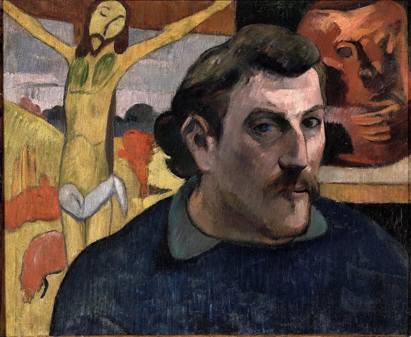 Portrait de l'artiste au Christ jaune - Paul Gauguin