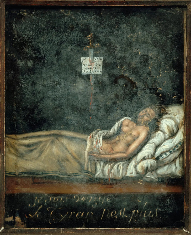 Портрет Луи-Мишеля Ле Пелетье де Сен-Фаржо (1760-1793) на смертном одре - Жак-Луи Давид