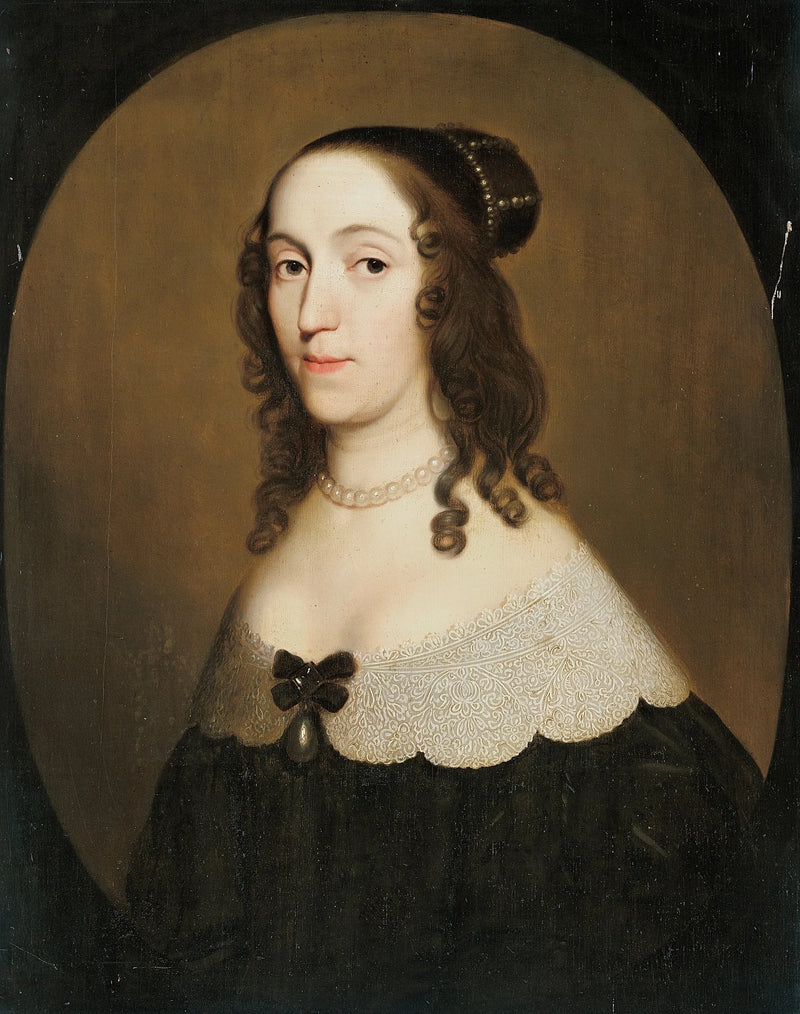 Портрет Луизы Кристины (1606-1669), графини Солмс-Браунфельс - Герт ван Хонтхорст
