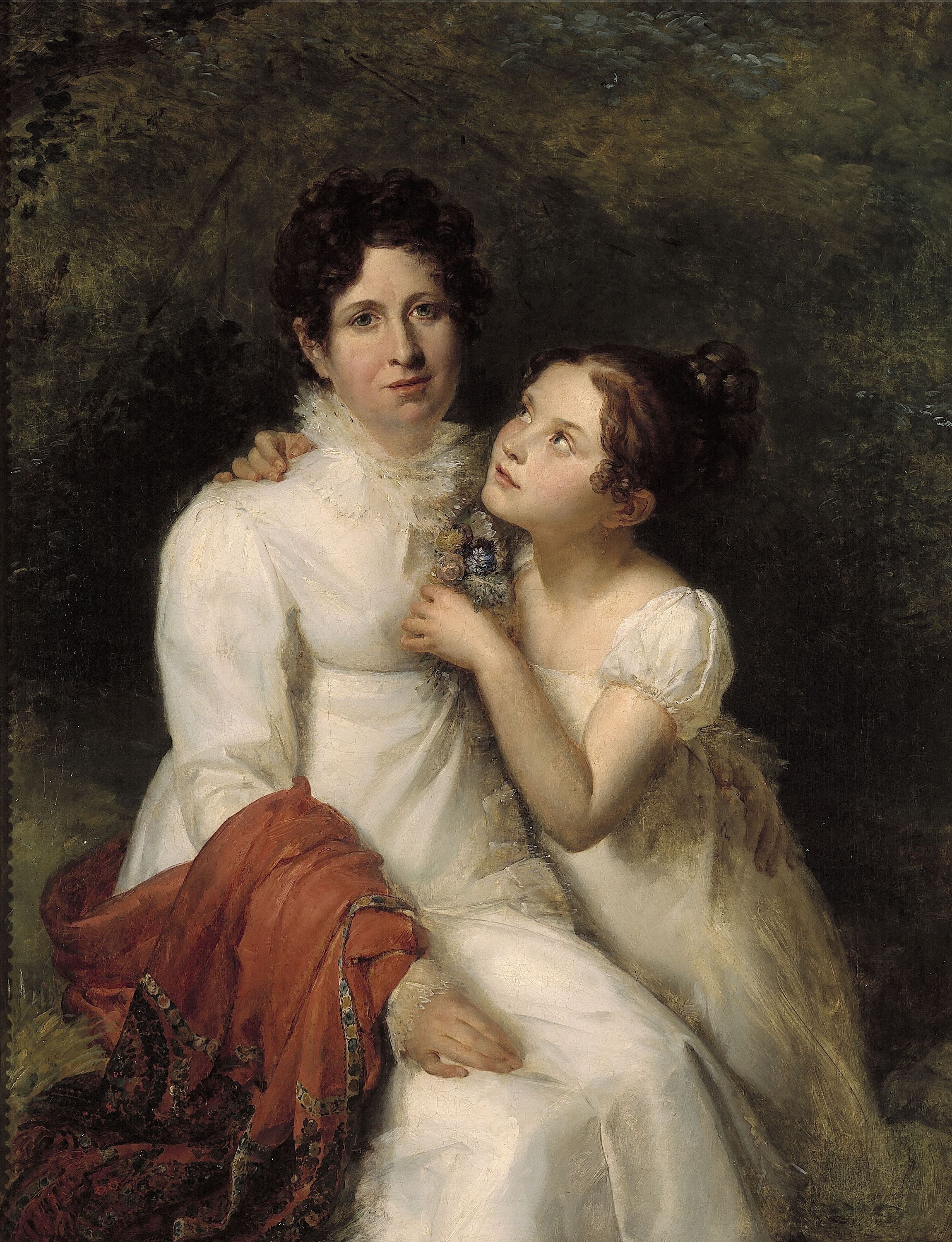 Portrait de Madame Bauquin Du Boulay et de sa nièce Mademoiselle Bauquin de La Souche - François Gérard - Alpha