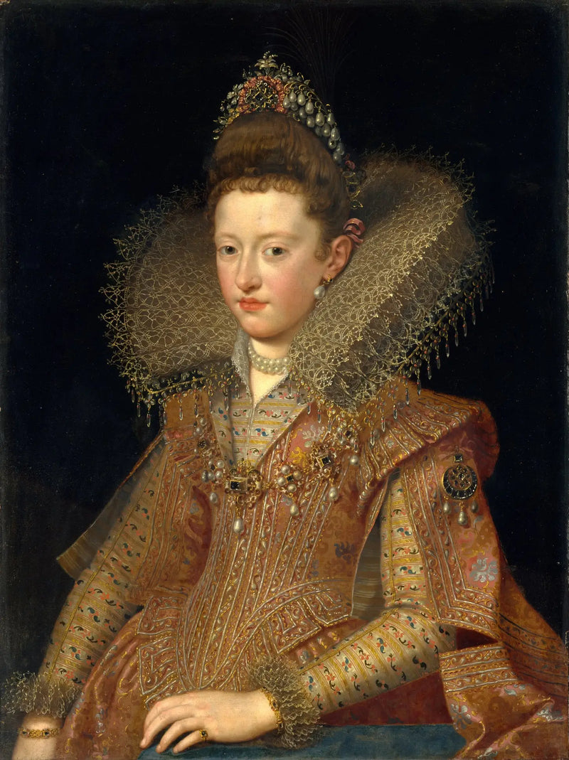 Портрет Маргариты Гонзаге (1591-1632), принцессы Мантуи - Франс Пурбус Младший