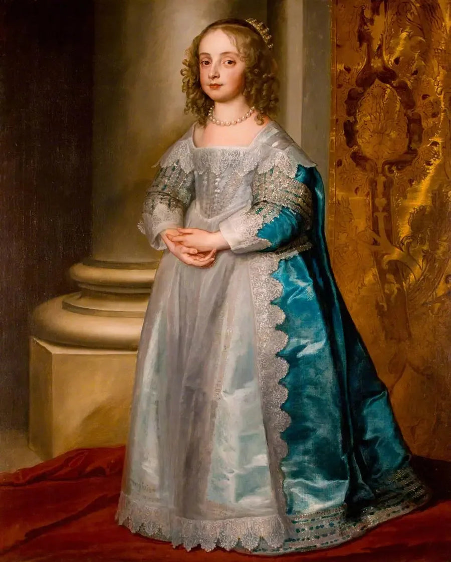 Портрет Марии Стюарт I, королевской принцессы и принцессы Оранской (1631-1660) - Антуан ван Дейк