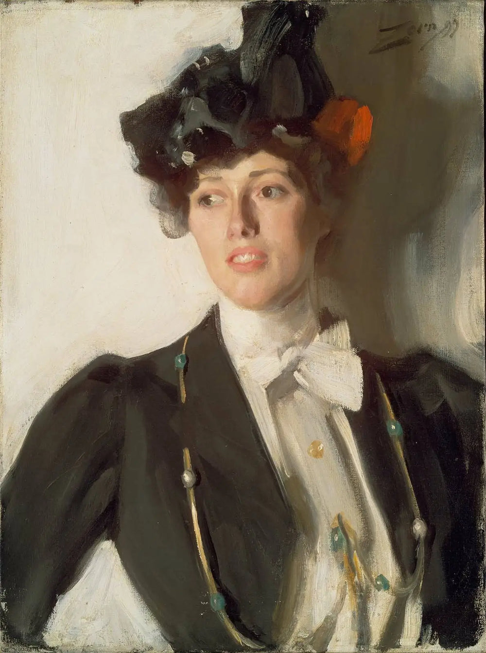 Portrait de Martha Dana - Anders Zorn - Alpha Reproduction