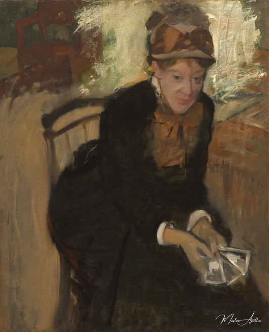 portrait de Mary Cassatt - Edgar Degas - Reproductions de tableaux et peintures haut de gamme