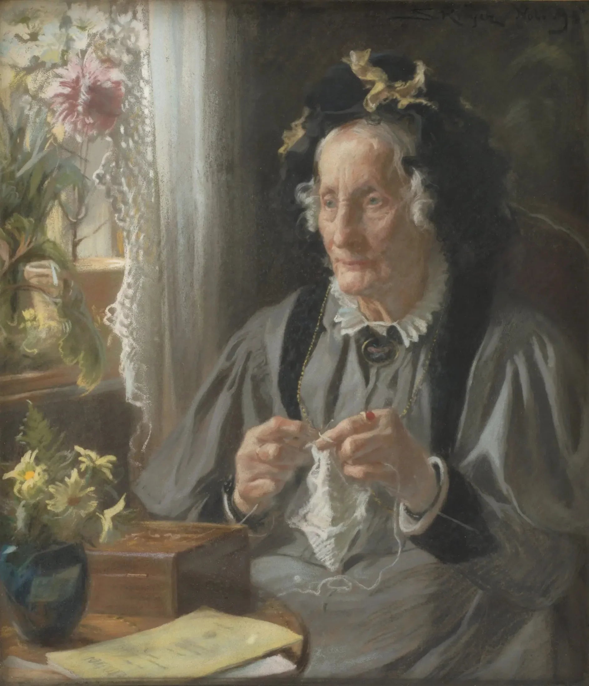 Portrait de Mme S. A. Casse, née Engelbreth - Peder Severin Krøyer image 1 reproduction artisanale de tableau