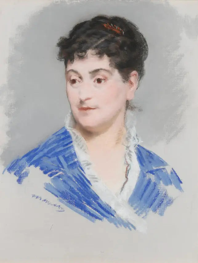 Reproduction du tableau « Portrait de Mme Zola - Édouard Manet » par Alpha Reproduction en peinture à l’huile