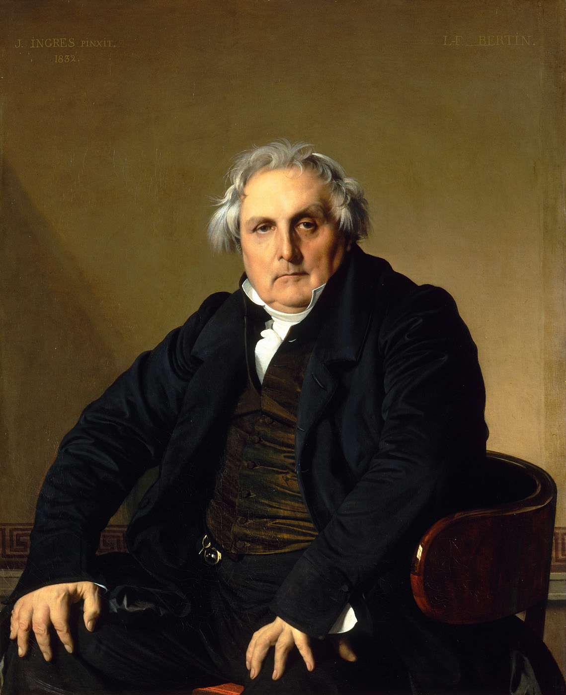 Portrait de Monsieur Bertin - Jean-Auguste-Dominique Ingres image 1 reproduction artisanale de tableau