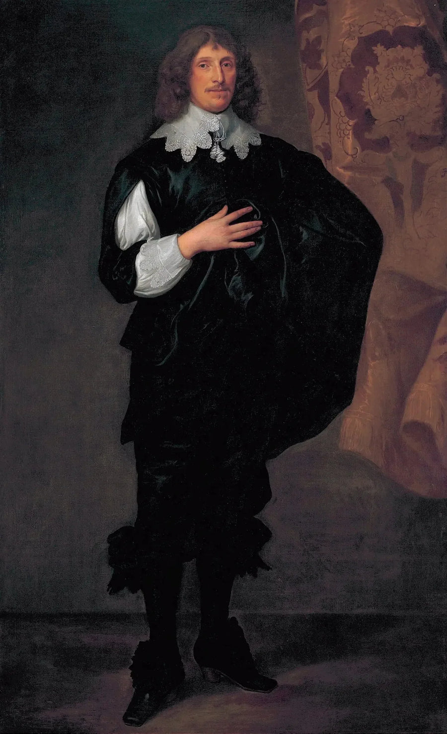 Портрет сэра Бэзила Диквела, первого баронета Тирлингхэма (1585–1642) - Антуан ван Дейк