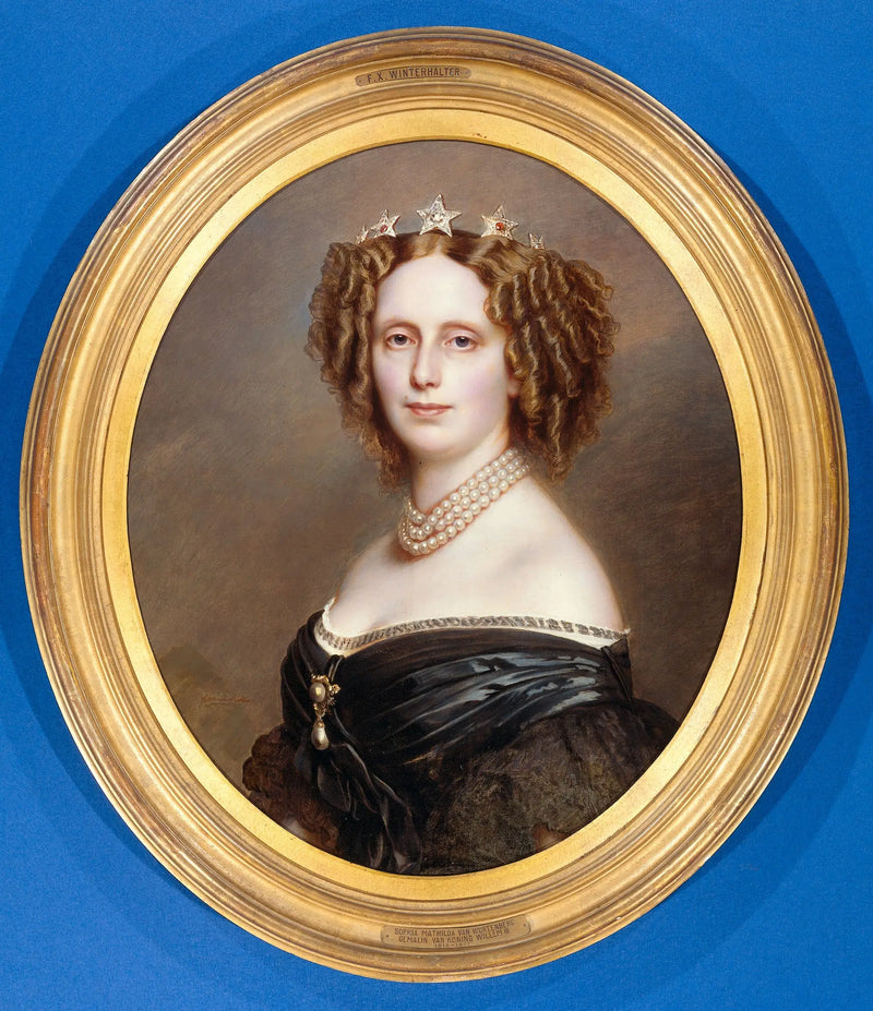 Портрет Софии Вюртембергской (1818-1877) - Франц Ксавер Винтерхальтер