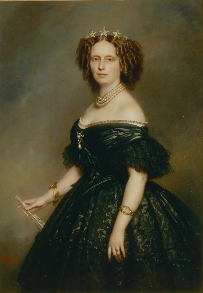 Портрет Софии Вюртембергской (1818–1877), королевы Нидерландов - Франц Ксавер Винтерхальтер