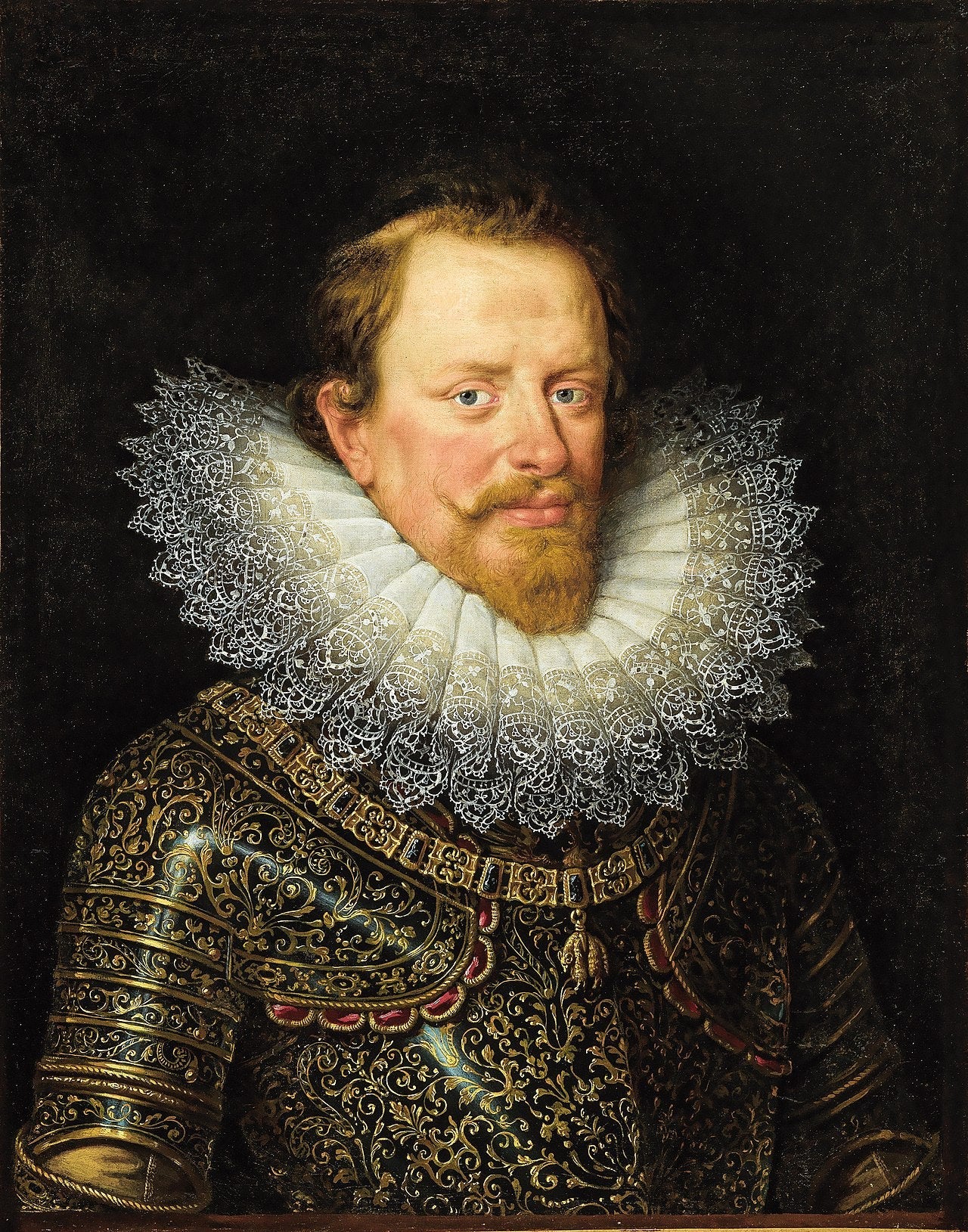 Portrait de Vincenzo Gonzaga duc de Mantoue portant l’armure et l’Ordre de la Toison d’Or - Frans Pourbus the Younger