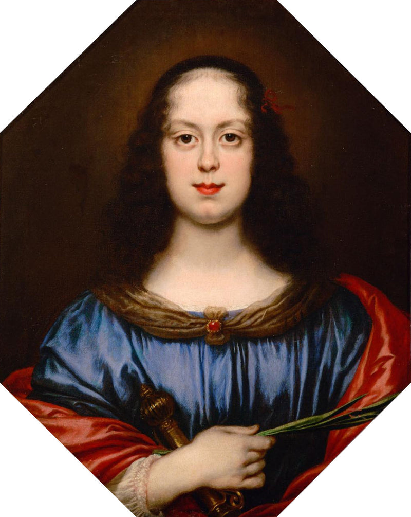 Портрет Виттории делла Ровере (1622-1694) в образе Святой Екатерины - Карло Дольчи