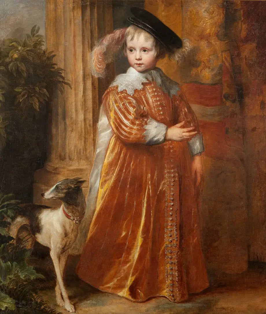 Portrait de Willem II van Oranje-Nassau (1626-1650) enfant - Antoine van Dyck image 1 reproduction d’œuvre d’art à l’huile