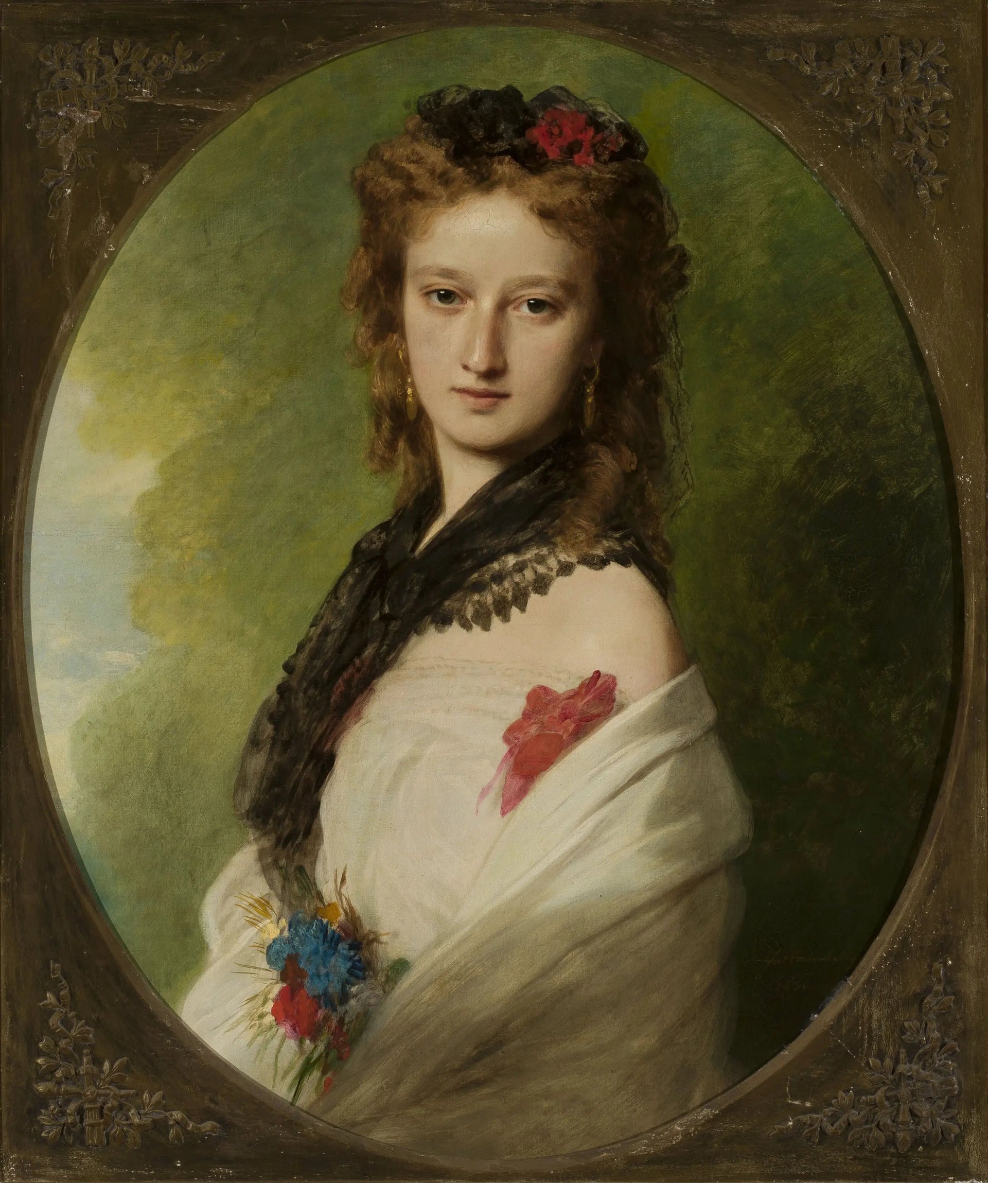 Portrait de Zofia Zamoyska née Potocka. - Franz Xaver Winterhalter image 1 tableau peint à l’huile sur toile