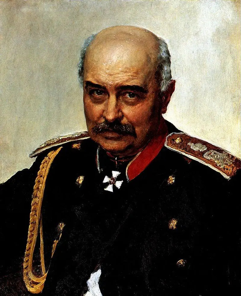Портрет генерала и государственного деятеля Михаила Ивановича Драгомирова. - Илья Репин
