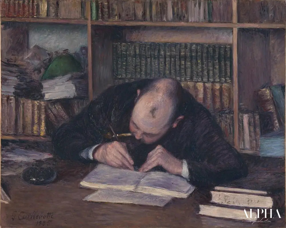 Portrait du libraire E. J. Fontaine - Caillebotte - Reproductions de tableaux et peintures haut de gamme