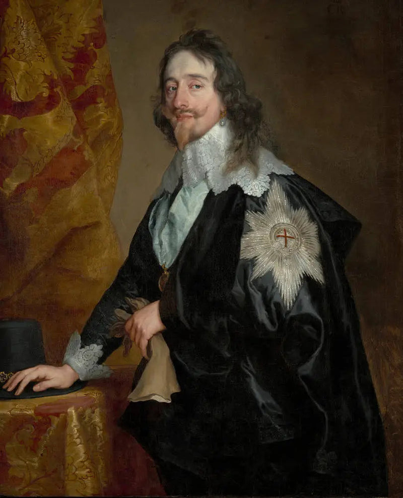 Портрет короля Карла I (1600-1649) с Орденом Подвязки - Антуан ван Дейк
