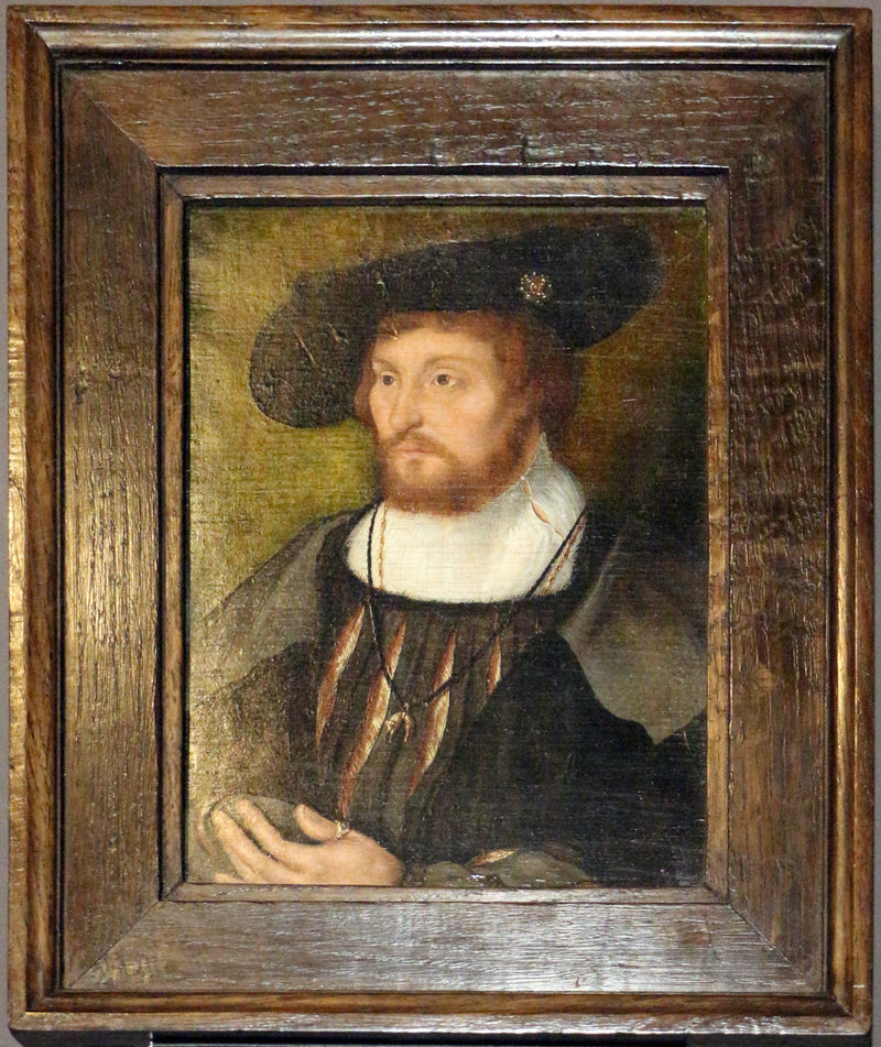 Портрет короля Кристиана II Дании (1481-1559) - Joos van Cleve