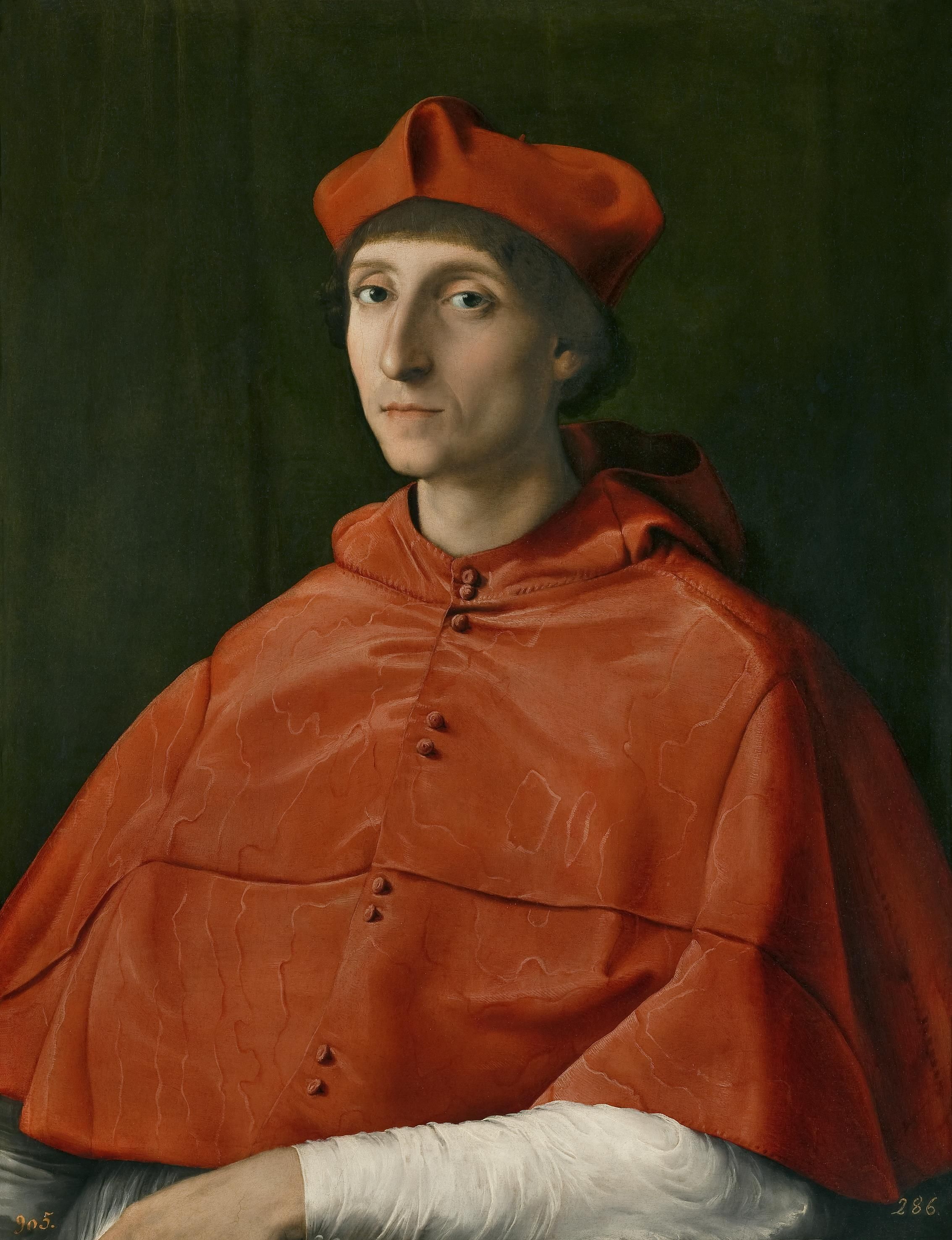 Reproduction du tableau « Portrait d'un cardinal - Raphaël Sanzio » par Alpha Reproduction en peinture à l’huile