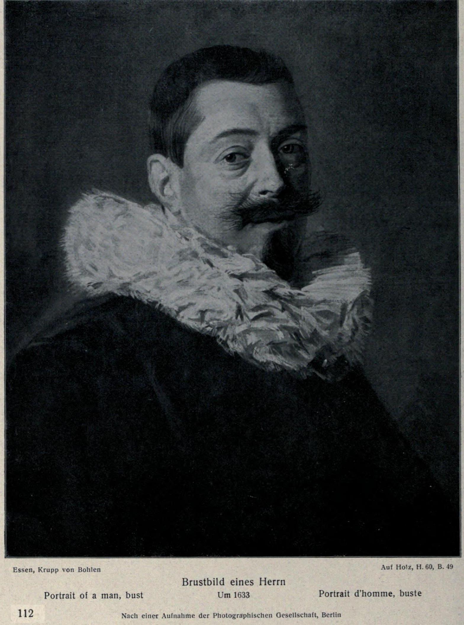 Portrait d’un homme avec une barbe et un col à collerette - Frans Hals - Alpha Reproduction