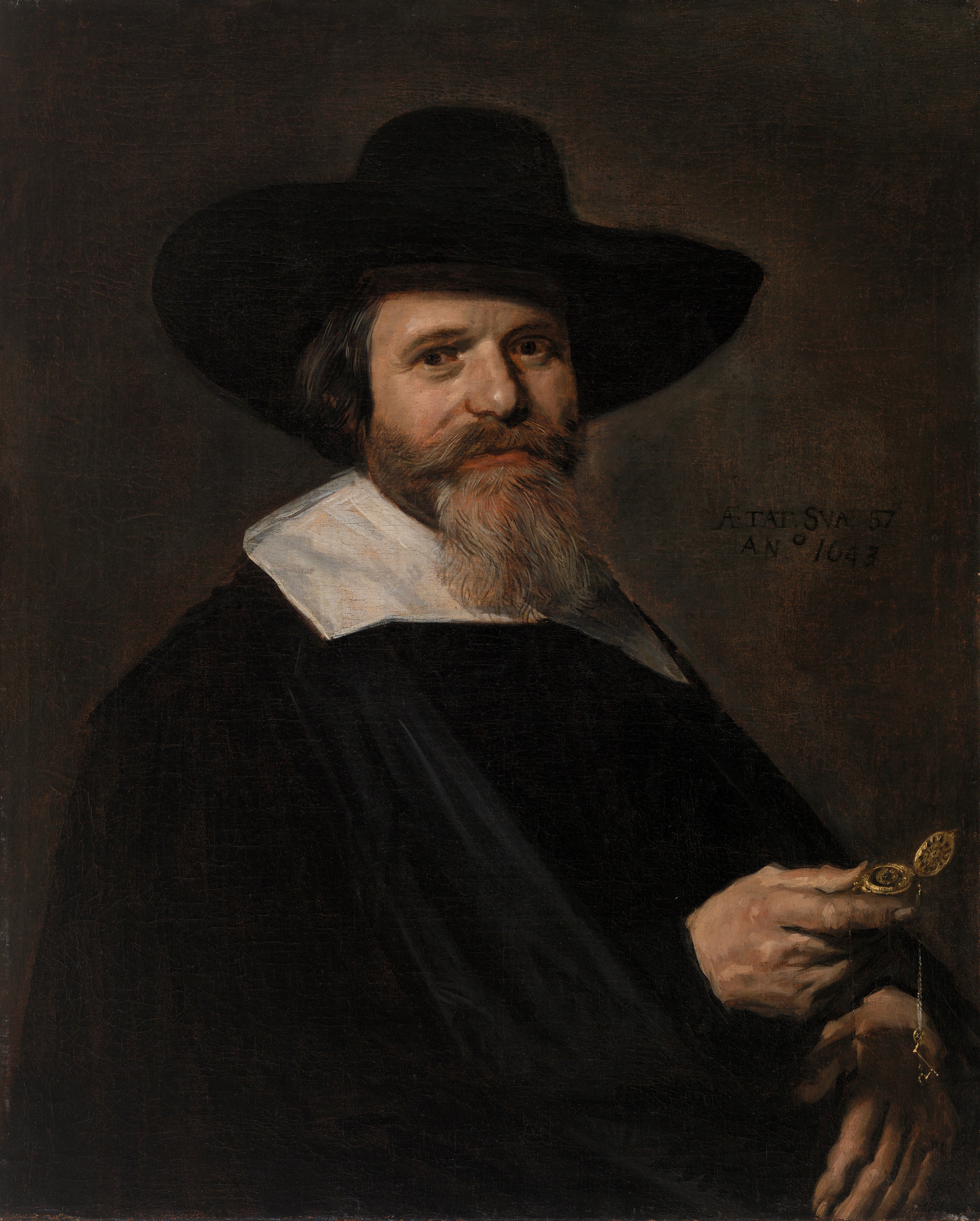 portrait d’un homme inconnu avec une montre - Frans Hals - Alpha Reproduction
