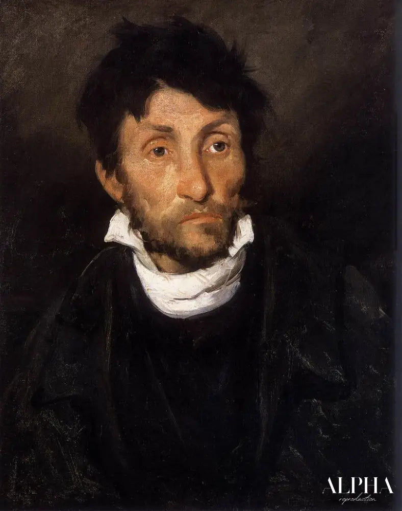 Portrait d'un kleptomane - Théodore Géricault - Reproductions de tableaux et peintures haut de gamme