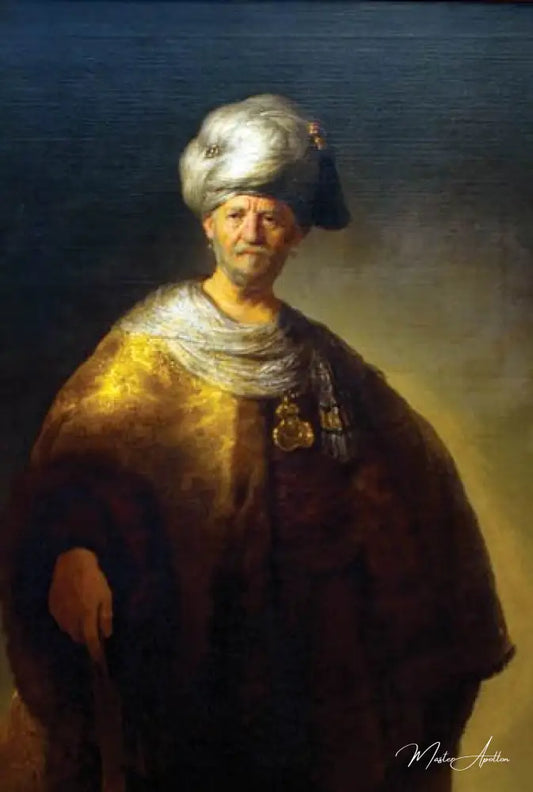 Portrait d'un oriental distingué - Rembrandt van Rijn - Reproductions de tableaux et peintures haut de gamme