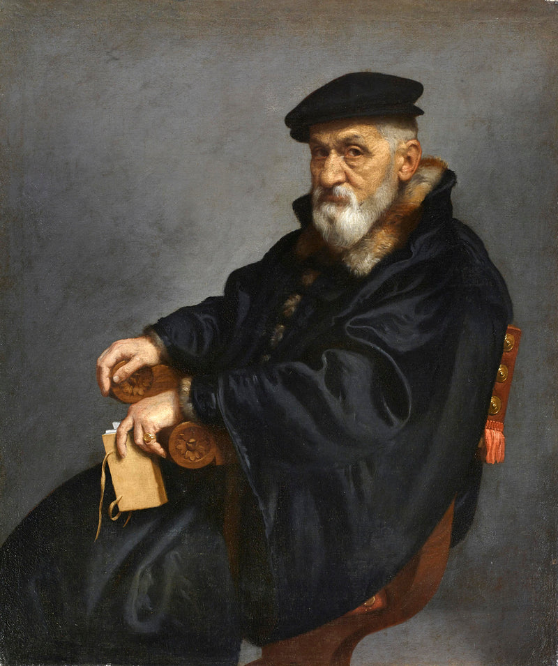Портрет пожилого мужчины, сидящего - Giovanni Battista Moroni