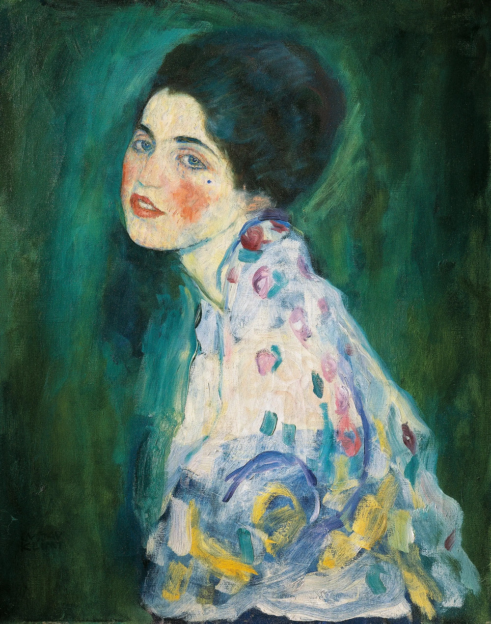 Reproduction du tableau « Portrait d'une Dame - Gustav Klimt » par Alpha Reproduction en peinture à l’huile