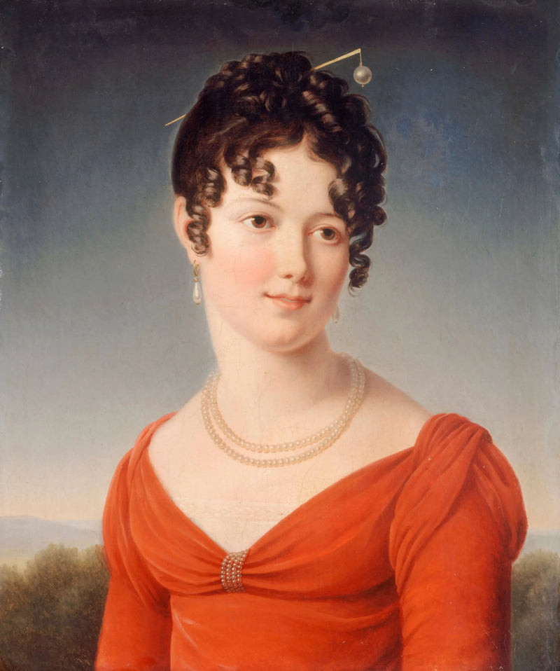 Портрет в профиль Александрины-Анны де ла Палью, маркизы де Флер (1786-1832) - Франсуа Жерар