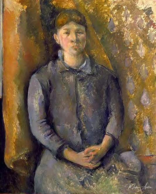 Portrait o. Madame Cézanne - Paul Cézanne - Reproductions de tableaux et peintures haut de gamme