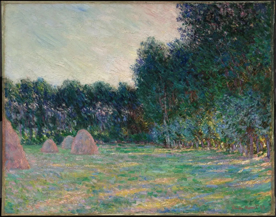 Луговина с копнами сена возле Живерни - Клод Моне