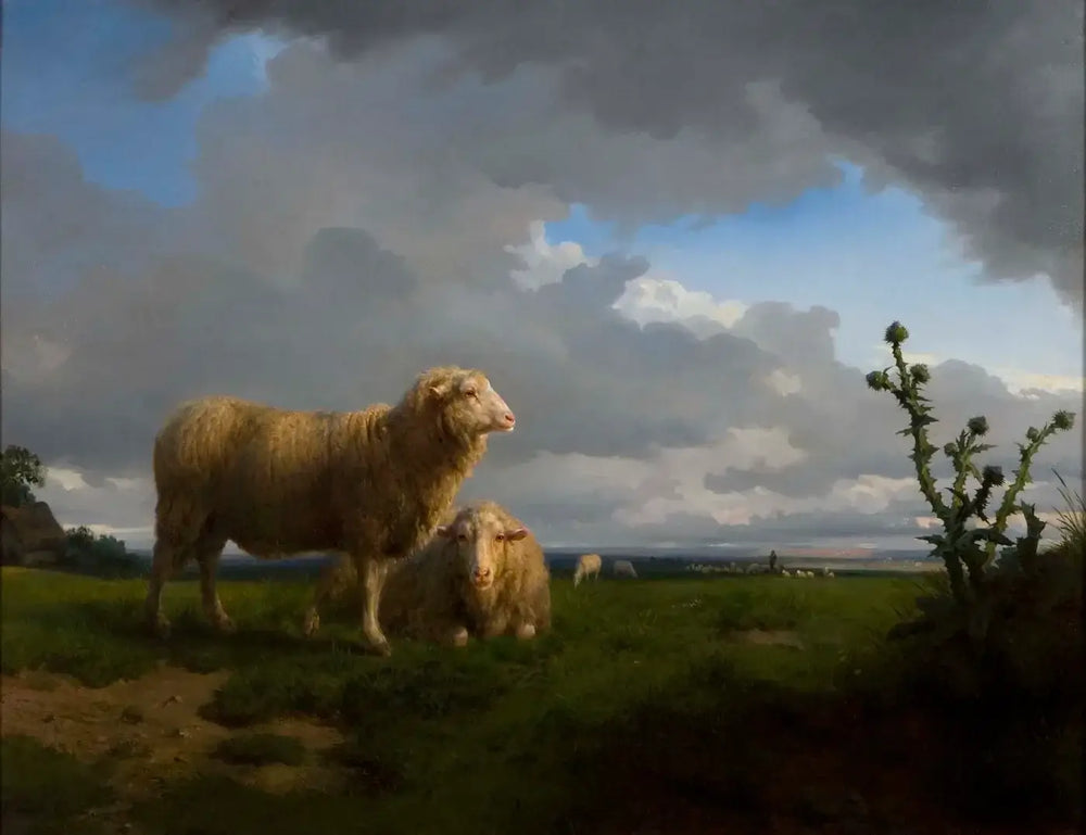 Prairie et moutons - Rosa Bonheur - Alpha Reproduction