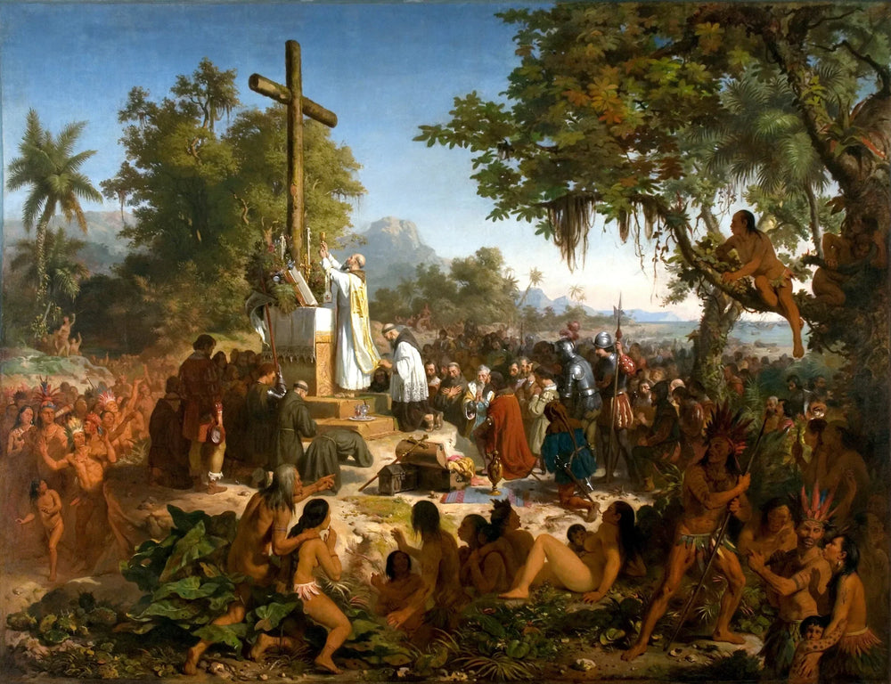 Première foire au Brésil - Victor Meirelles image 1 copie de tableau peinte à la main
