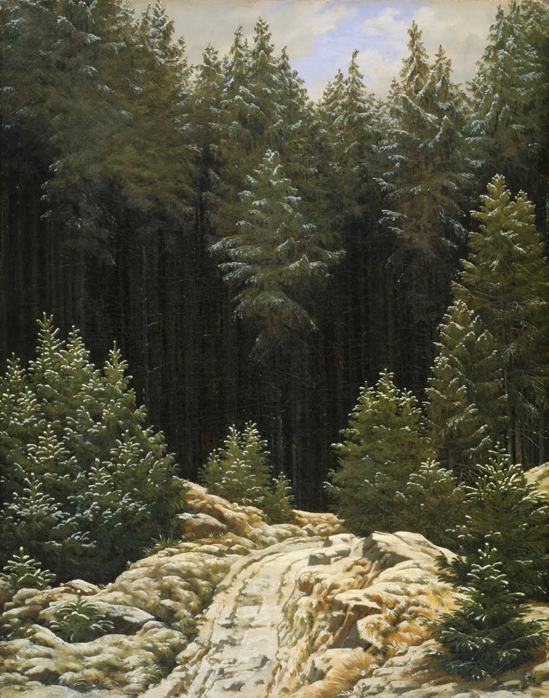 Первая снег - Каспар Давид Фридрих