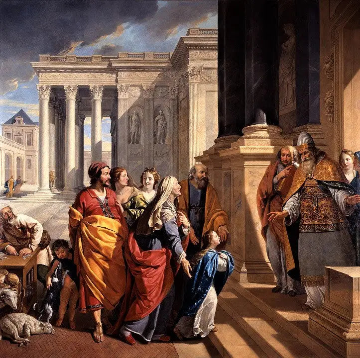 Представление Девы в храме - Филипп де Шампаин