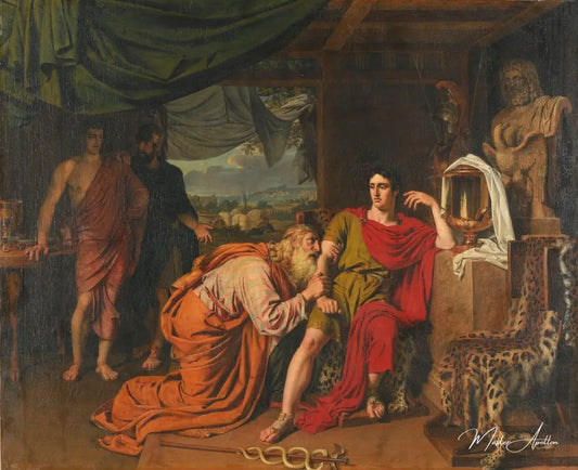 Priam demande à Achille de rendre le corps d’Hector - Alexander Ivanov Reproductions de tableaux à la peinture à l’huile