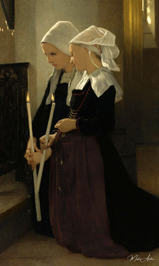 Prière à Sainte Anne d'Auray - William Bouguereau - Reproductions de tableaux et peintures haut de gamme