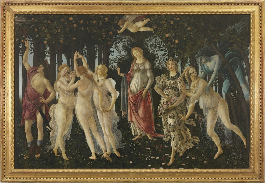 Le Printemps avec nymphes et Grâces de Sandro Botticelli, Galerie des Offices – reproduction peinture à l’huile sur toile