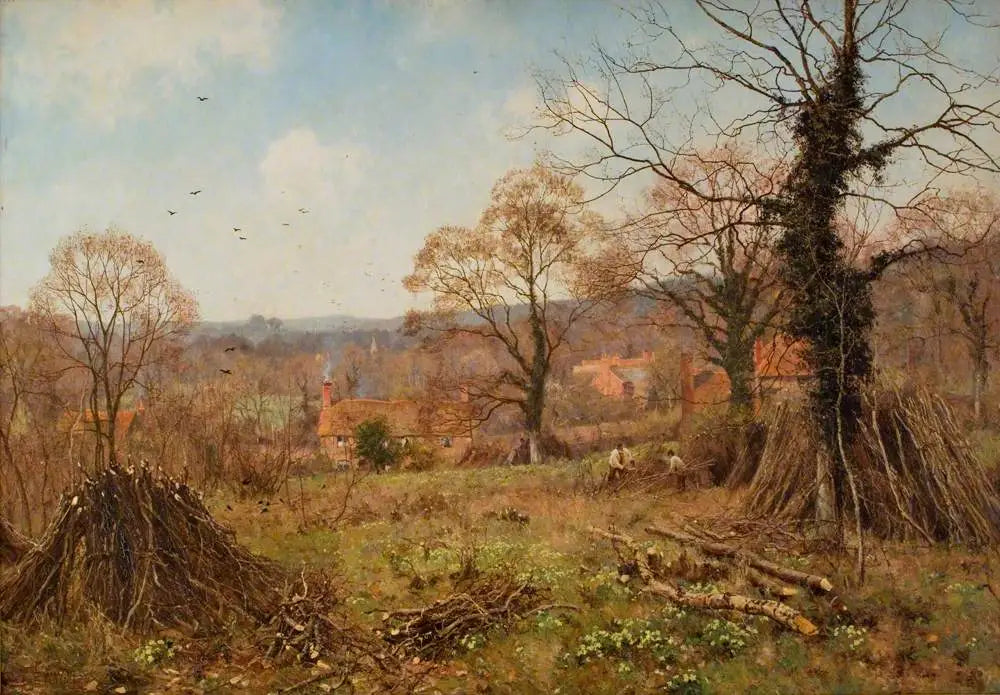 Printemps (Le repaire du printemps est le Primrose Brae) - Edward Wilkins Waite - Alpha Reproduction