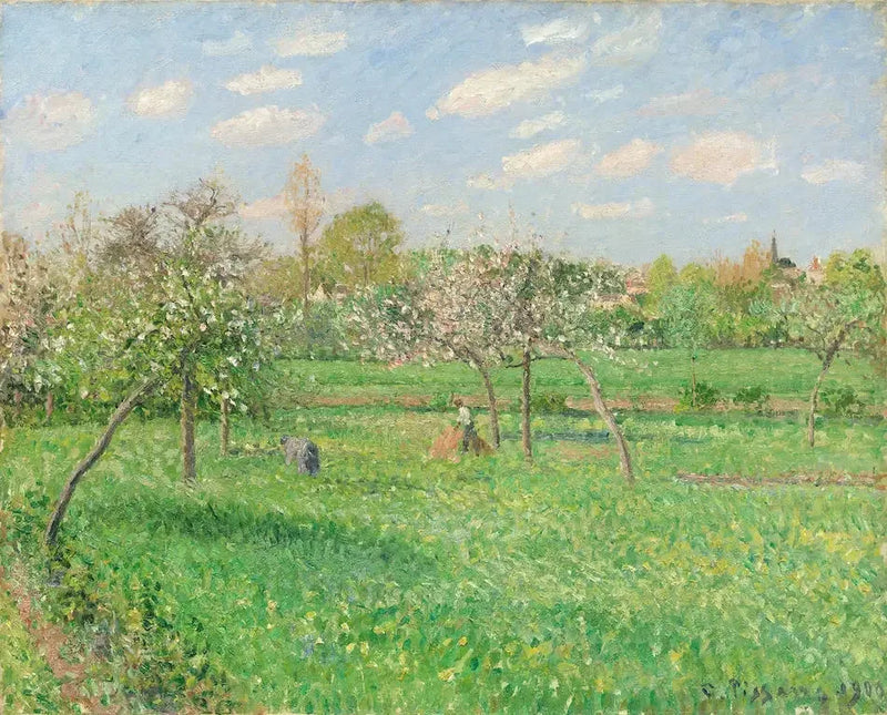 Весна, утро, солнце, Эрагни - Камиль Писсарро