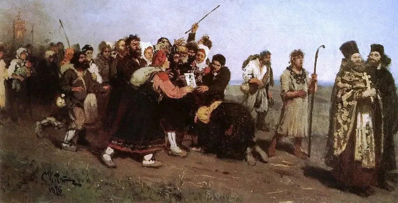 Религиозное шествие - Илья Репин
