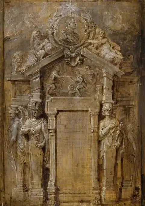 Проект для титульной страницы Pompa Introitus...Ferdinandi - Питер Пауль Рубенс