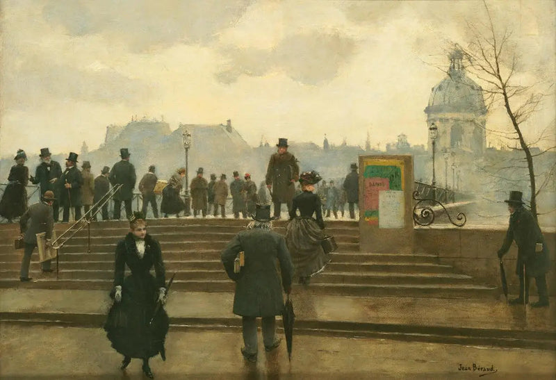 набережная Сены у моста искусств в Париже - Жан Беро