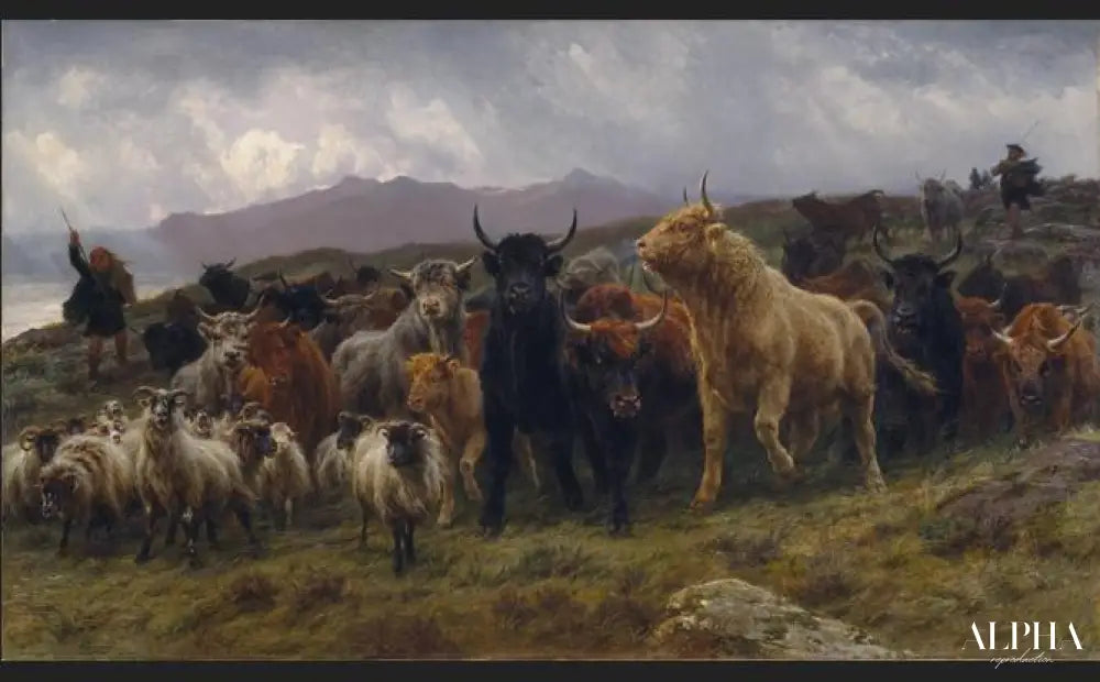 Highland Raid - Rosa Bonheur - Reproductions de tableaux et peintures haut de gamme