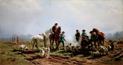 Rassemblement pour la chasse - Rosa Bonheur - Alpha Reproduction