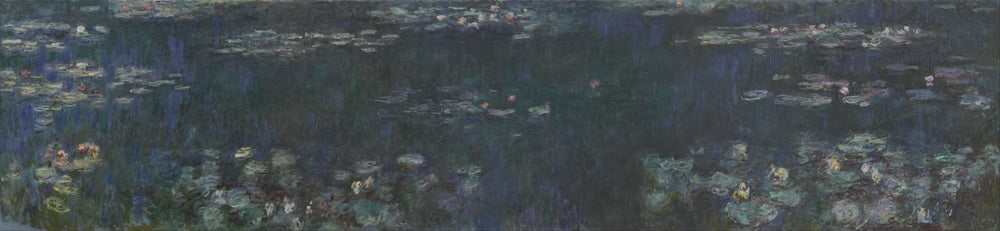 Reflets verts de Claude Monet, 1914–1926 – musée de l’Orangerie INV 20102, deux panneaux